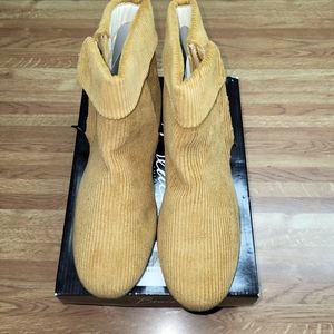 COPY - Beacon Corduroy Ankle Boots Size 11 Tan